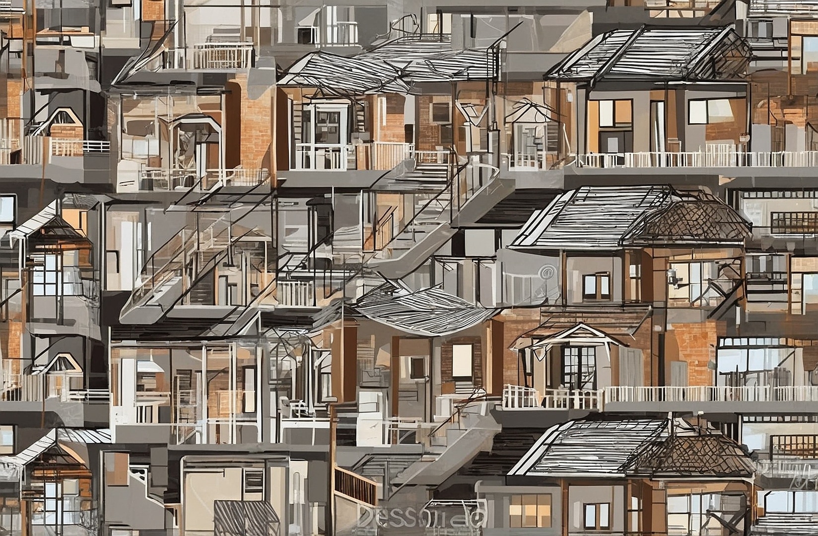 Equipo profesional en construcción