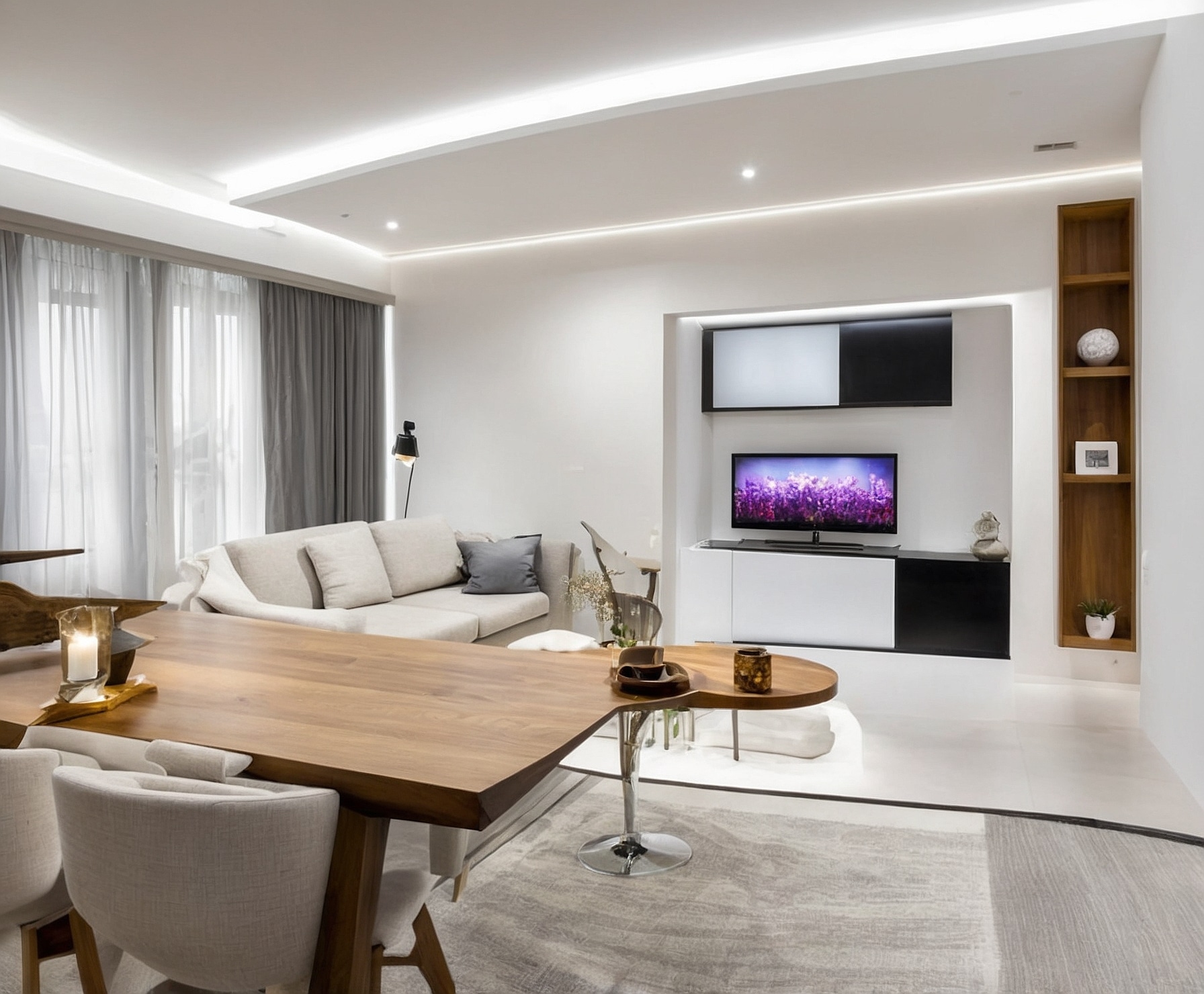 Reforma de vivienda moderna y funcional